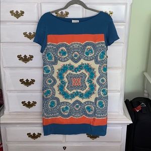 Simply Patterned Shift Dress